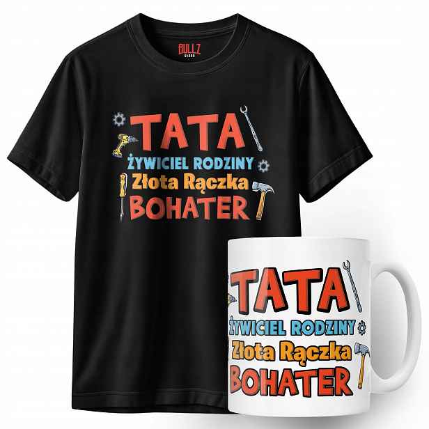 Sada Hrnek tričko Den otců pro tatínka Táta Majster Dárek