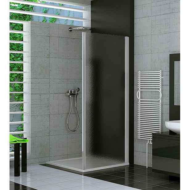SanSwiss TOPF 0900 01 22 Boční stěna 90 cm, matný elox/durlux