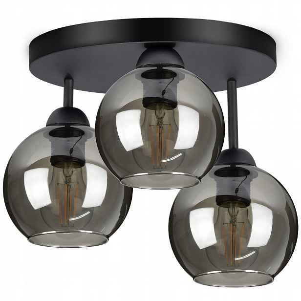 Skleněné Závěsné Stropní Svítidlo Lustr Tři Skleněné Koule Led do Ložnice