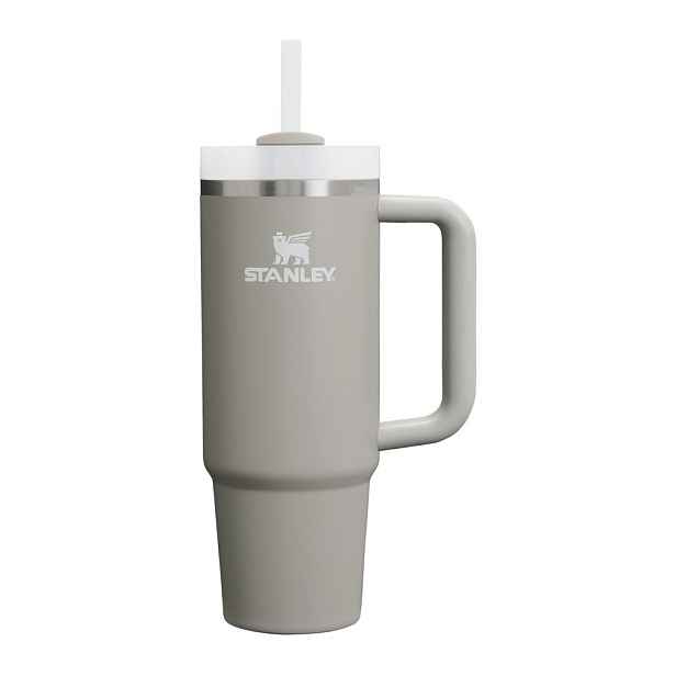 Světle šedá termoska s brčkem z nerezové oceli 890 ml Quencher H2.O FlowState™ Tumbler Ash – Stanley