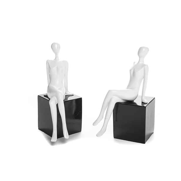 PROHOME - Soška Dáma 19cm sada 2ks