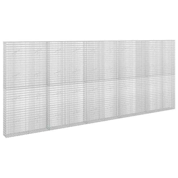 vidaXL Gabion s drátem 3,5 mm a sítem 5x2,5 cm 500x20x200 cm