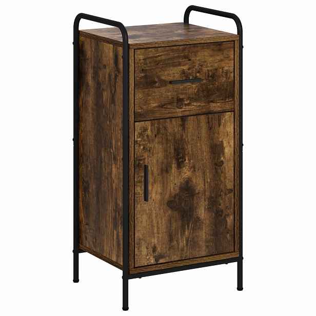 vidaXL Servírovací skříň Kouřový dub 97 x 33 x 81 cm Kompozitní dřevo