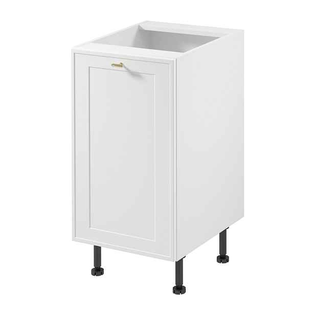 Dolní jednodveřová skříňka SALERNO - šířka 45 cm, bílá, levé provedení