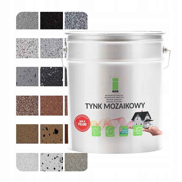 Mozaiková Omítka Pryskyřičná Marmolit 7 kg Mrazuvzdorná 48 Vzorů Premium