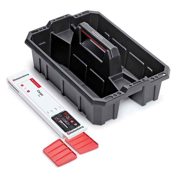 Prosperplast Přepravka na nářadí CARGI II černo-červená, varianta 30 cm