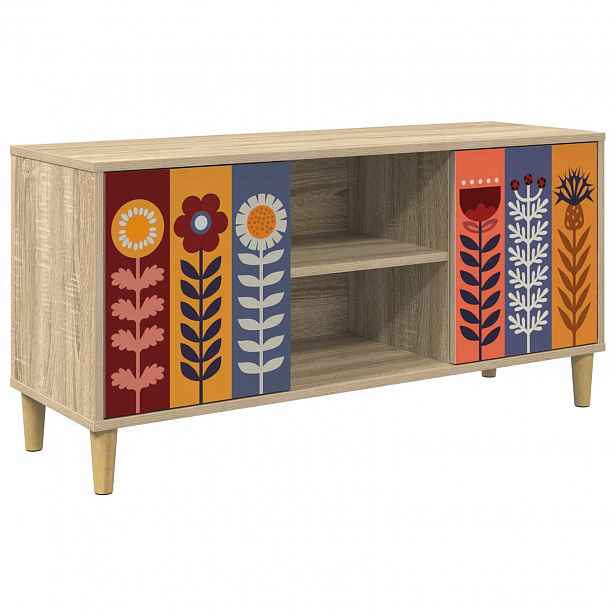 vidaXL Televizní skříň ESSEN 102 x 33 x 50 cm Sonoma Kompozitní dřevo
