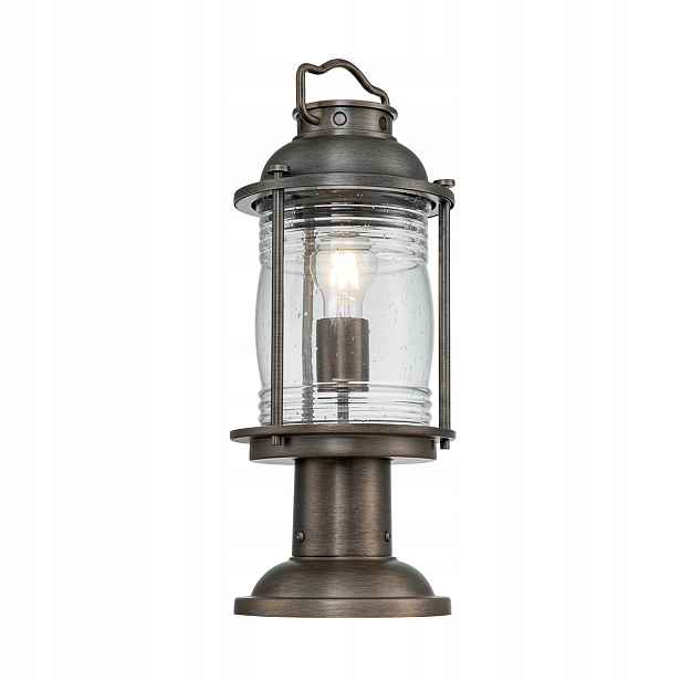 Stojací lampa venkovní podstavecová lampa oxidovaná hnědá 47 cm Kichler