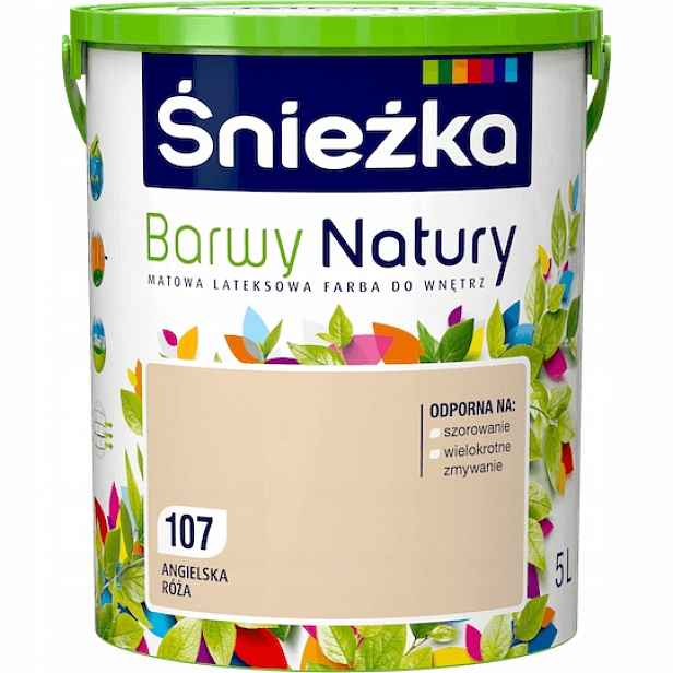 Barva na stěny Barvy přírody 5 l 107 Anglická růže
