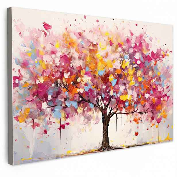 MuchoWow OBRAZ NA PLÁTNĚ Akvarel - Strom - Umění - Abstraktní 30x20 cm