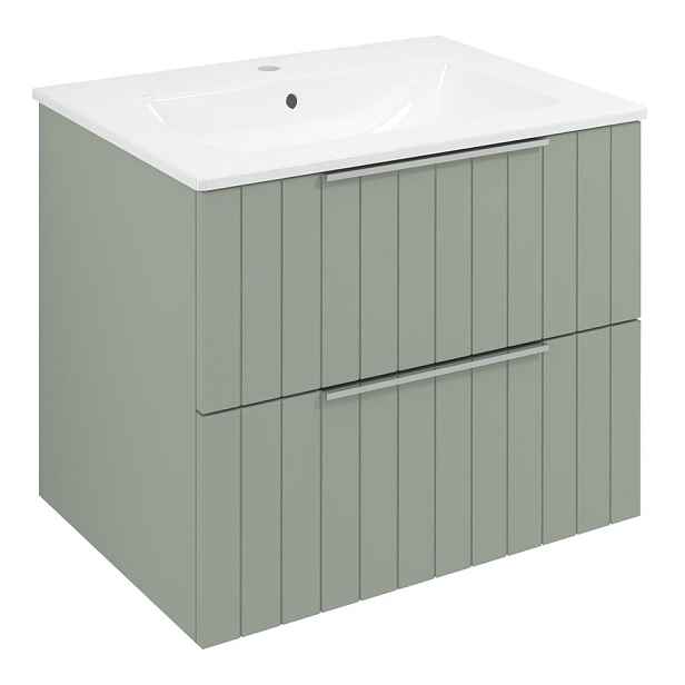 Sapho CIRASA STRIP umyvadlová skříňka 59,2x52x46cm, verde