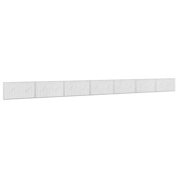 vidaXL Gabion s drátem 3,5 mm a sítem 5x2,5 cm 700x10x50 cm