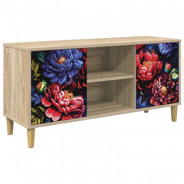 vidaXL Televizní skříň KIEL 102 x 33 x 50 cm Sonoma Kompozitní dřevo