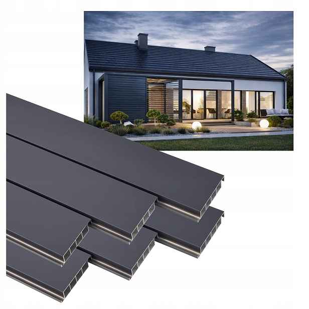 6X Pohyblivé Prkénko Na Žaluzie Shutters Panel Altán Pergola Antracit 150 CM