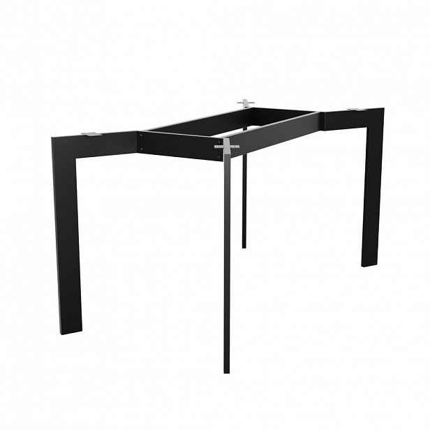 Metalo Pro KOVOVÉ NOHY KE STOLU Barax Double černá 120/70/72 cm