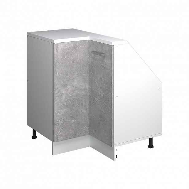Vicco ŠIKMÁ SKŘÍŇ ROHOVÁ SKŘÍŇKA Rion Beton 75.6 x 81.6 cm s 1 dveřmi
