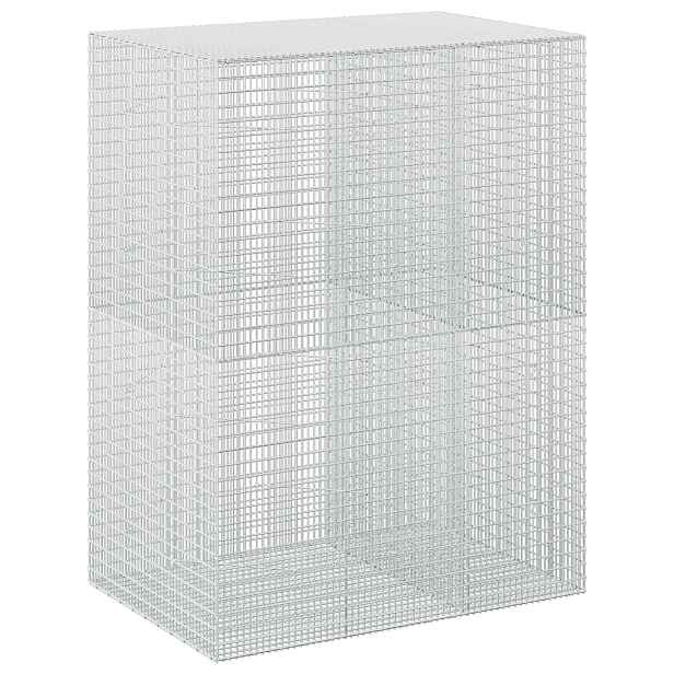 vidaXL Gabion s drátem 3,5 mm a sítem 5x2,5 cm 150x100x200 cm