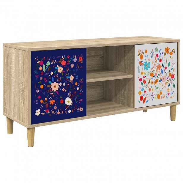 vidaXL Televizní skříň MAINZ 102 x 33 x 50 cm Sonoma Kompozitní dřevo