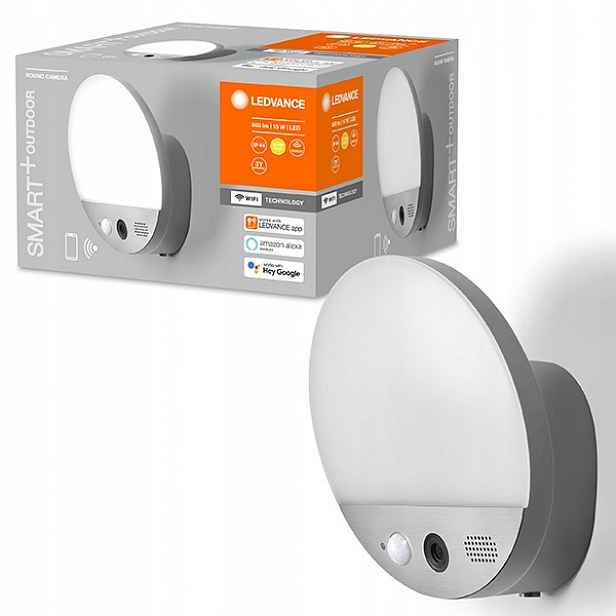 Fasádní Led svítidlo Nástěnné svítidlo Kamera Senzor 15W 3000K Smart+ WiFi Ledvance