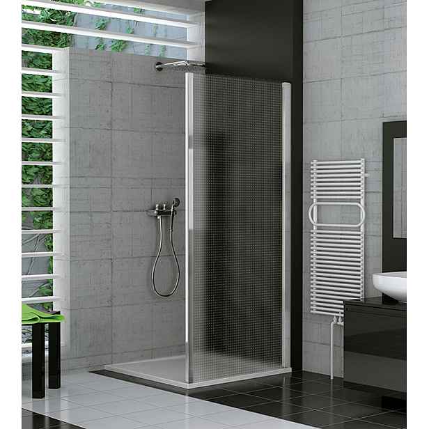 SanSwiss TOPF 0900 50 30 Boční stěna 90 cm, aluchrom/mastercarré