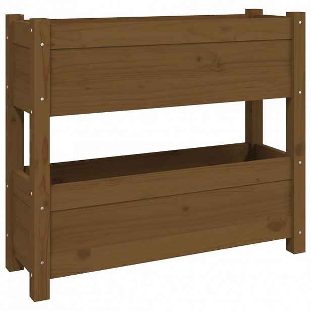 vidaXL Truhlík medově hnědý 77 x 25 x 66 cm masivní borové dřevo
