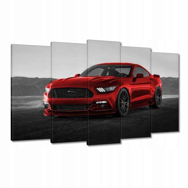 Obrazy 100x60 Červený Ford Mustang Usa