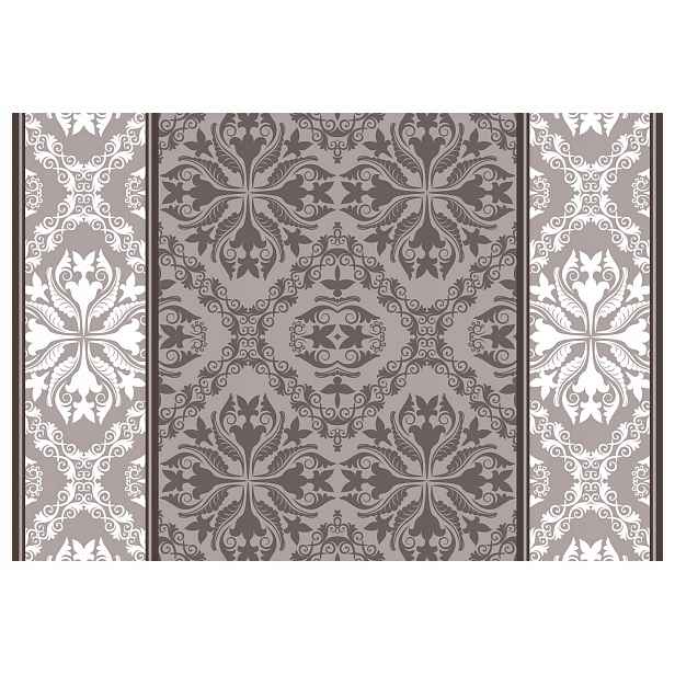 Fototapeta Damask Klasický ornament v luxusní šedé barvě 368x254 lepidlo