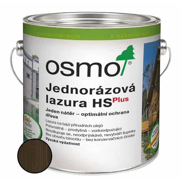 Lazura jednorázová Osmo HS plus 9271 ebenové dřevo 2,5 l