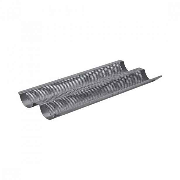 Pánev na bagety, ocel, 37 x 16,2 cm - de Buyer