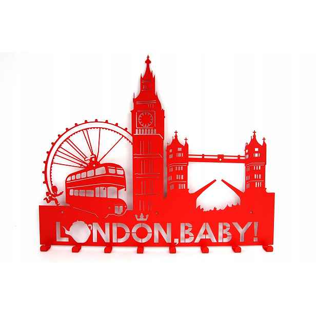 Věšák na oblečení a klíče Londýn baby