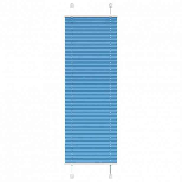 vidaXL Plisovaná roleta modrá 40x150 cm Šířka látky 39,4 cm Polyester