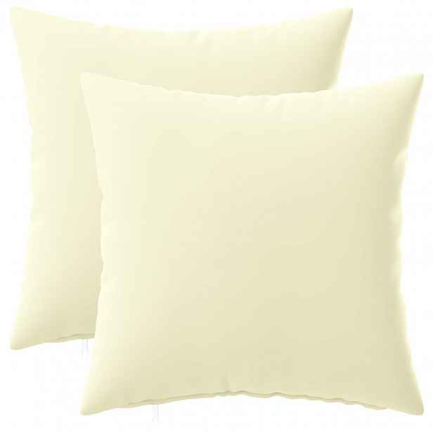vidaXL Povlak na polštář 2 pcs HEERLEN Krémová 40 x 40 cm Polyester