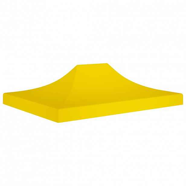 vidaXL Střecha k party stanu 4,5 x 3 m žlutá 270 g/m²
