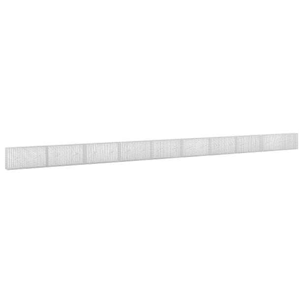vidaXL Gabion s drátem 3,5 mm a sítem 5x2,5 cm 950x20x50 cm