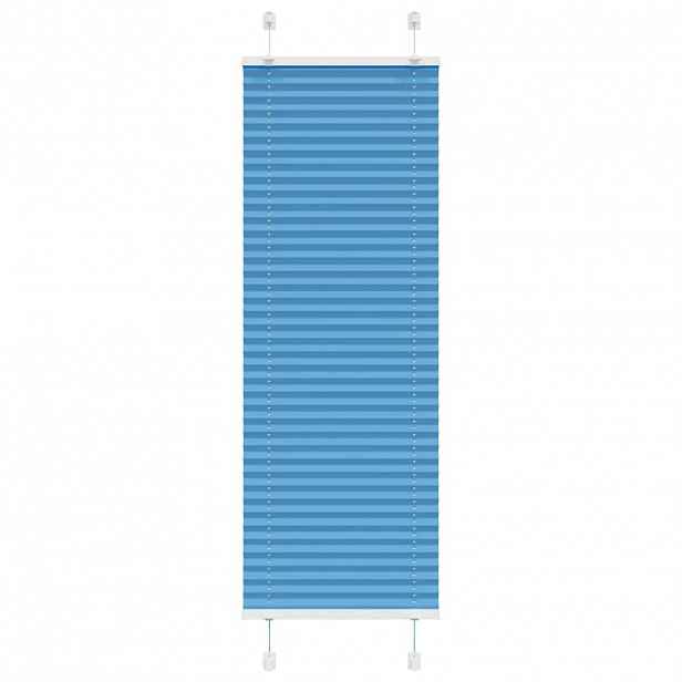 vidaXL Plisovaná roleta modrá 45x150 cm Šířka látky 44,4 cm Polyester