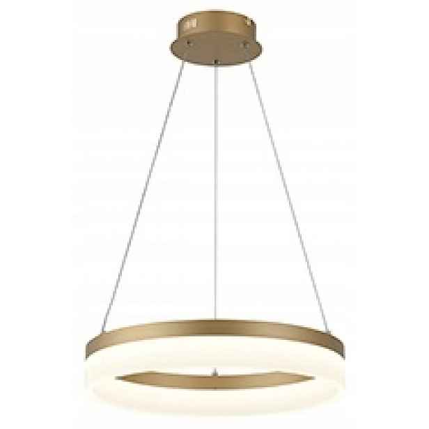 Zlatá kulatá Led prstencová lampa Cornelia obývací pokoj 40 cm 24 W