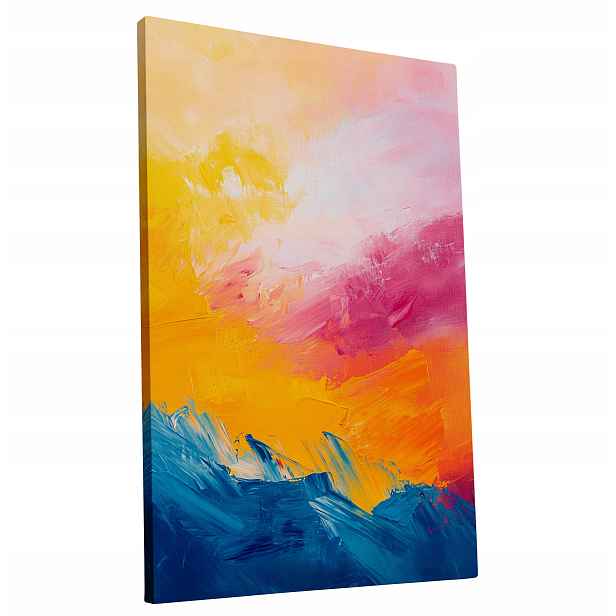 Obraz na plátně Barevný Abstraktní Světlý obraz do bytu, pokoje, obýváku 60x90