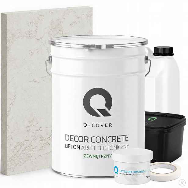 Architektonický Venkovní Beton Set Bílý F101 19kg Komplet 10m2