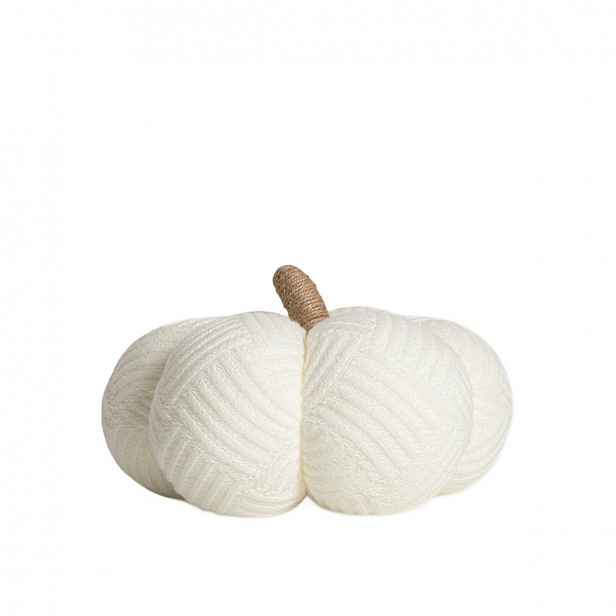 Dýně Kirra bílá látková 32x21 cm Homla