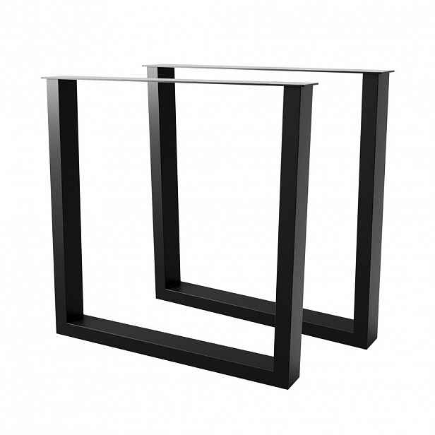 Metalo Pro KOVOVÉ NOHY KE STOLU Eta Lite sada 2 ks černá 72 cm