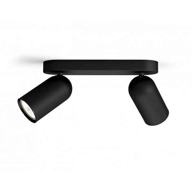 Philips myLiving - Dvoubodové svítidlo, GU10, černá 915005531001