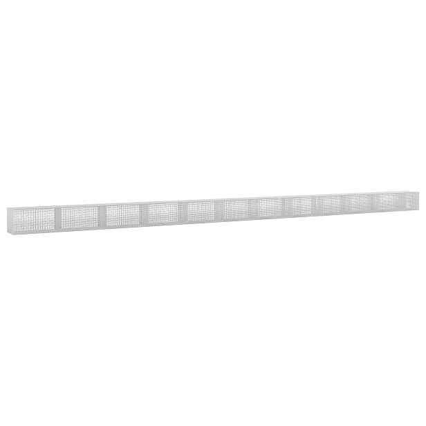 vidaXL Gabion s drátem 3,5 mm a sítem 5x2,5 cm 1150x50x50 cm