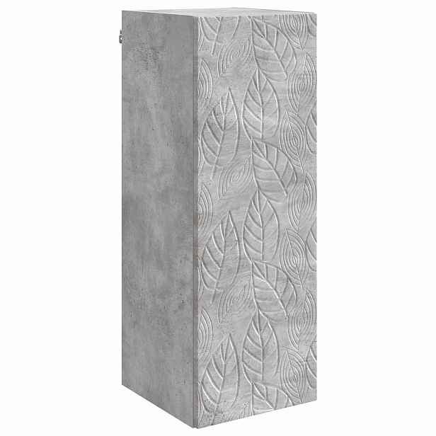 vidaXL Nástěnná skříň 33 x 34,5 x 90 cm Kompozitní dřevo Betonově šedá
