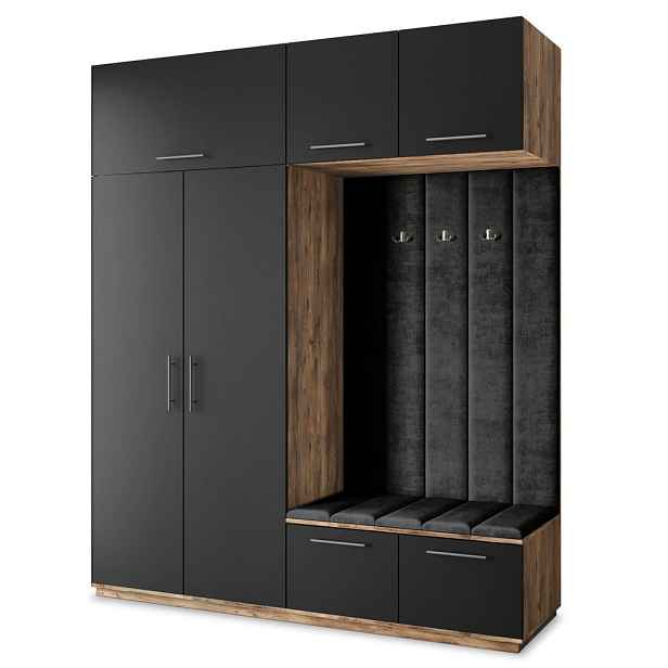 MASSENO MODERNÍ PŘEDSÍŇOVÁ SKŘÍŇ REMA, 200/240/60 cm, dekor dub