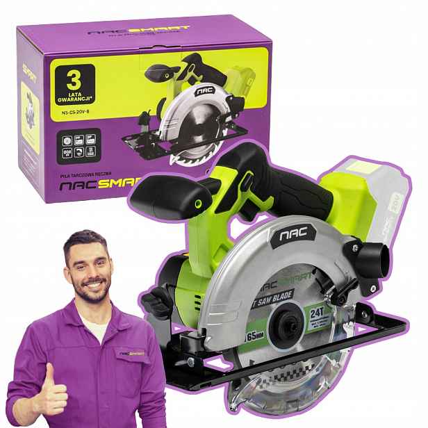 Akumulátorová Kotoučová Pila Na Dřevo Nac Smart 165 MM 20V Body