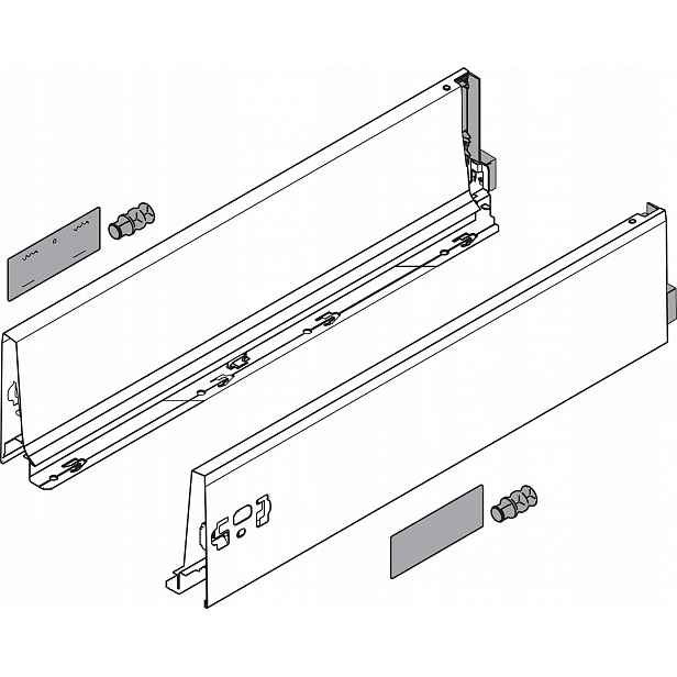 Blum 378K3002 Tandembox boční zásuvka K 300 bílá