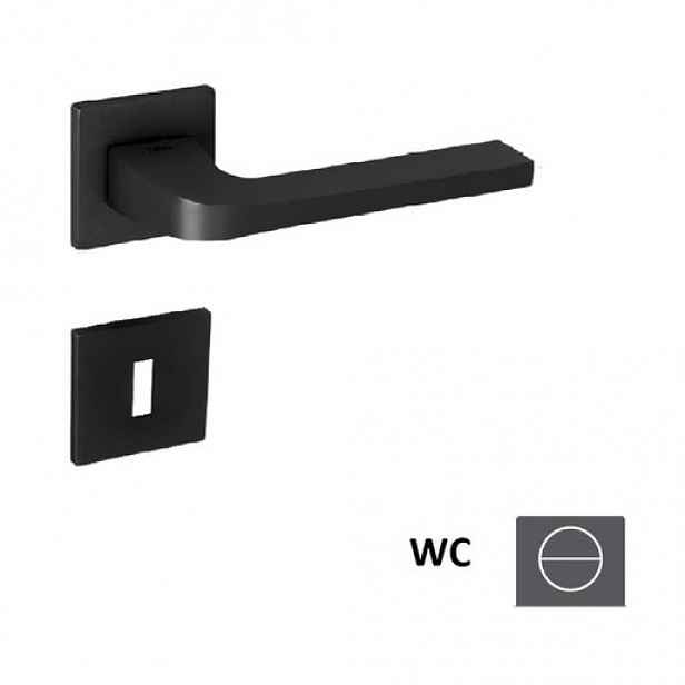 Klika Naturel Supra WC knoflík (WC) černá matná SupraHR5SBSWC