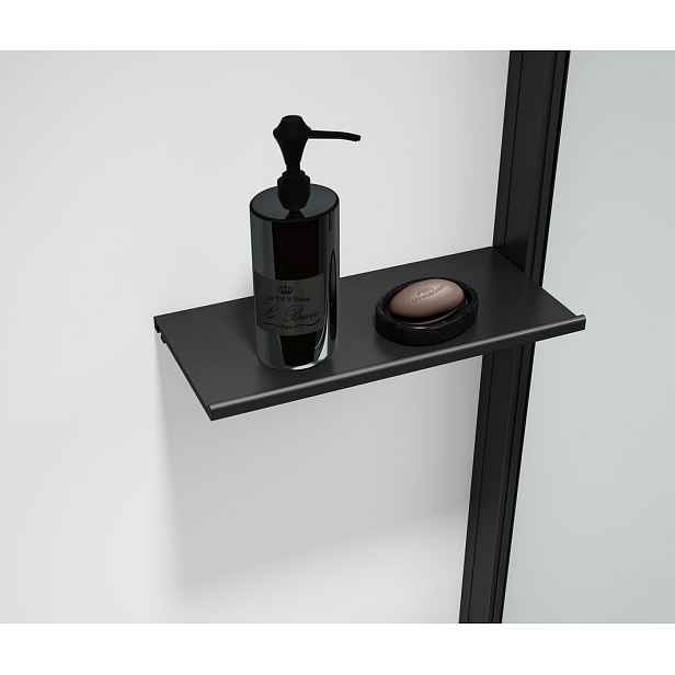 Polysan ESCA SHELF polička do profilu 230x120mm, černá mat
