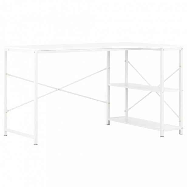 Rohový psací stůl 120x72 cm Bílá