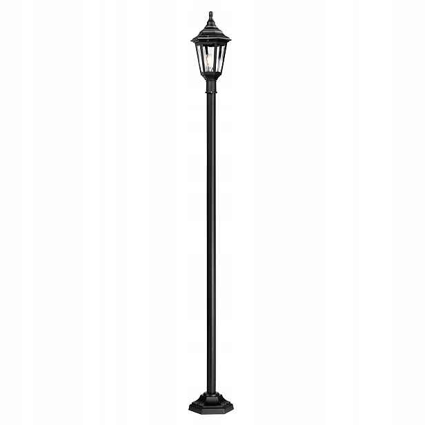 Venkovní zahradní osvětlovací lampa klasická černá 193 cm Elstead